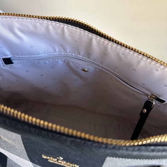 Kate Spade Gingham Top Handle Handbag - Picture 7 of 9